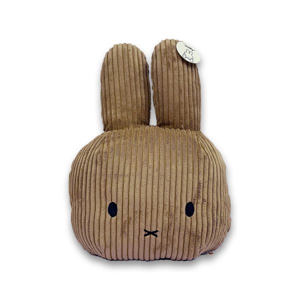 Miffy Cushion Head Corduroy Brown 50x40x15cm Discount