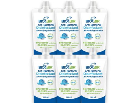 BioCair 6-in-1 Disinfectant Air Purifying Solution (300ml) - for Automobile For Cheap